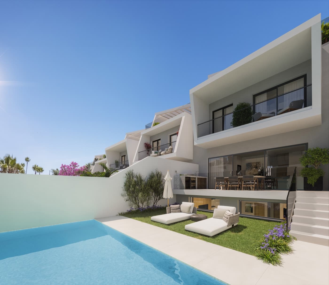 Hedendaags luxe herenhuis met panoramisch uitzicht in Cancelada, Estepona Oost — photo 1