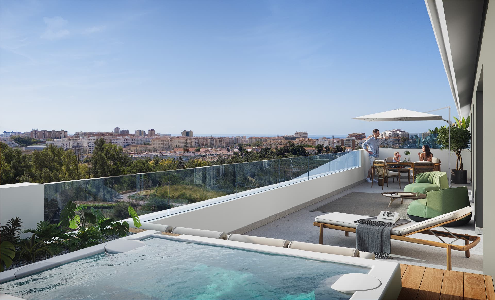 Prachtige Penthouse met panoramische zee en uitzicht op de stad in Fuengirola — photo 1