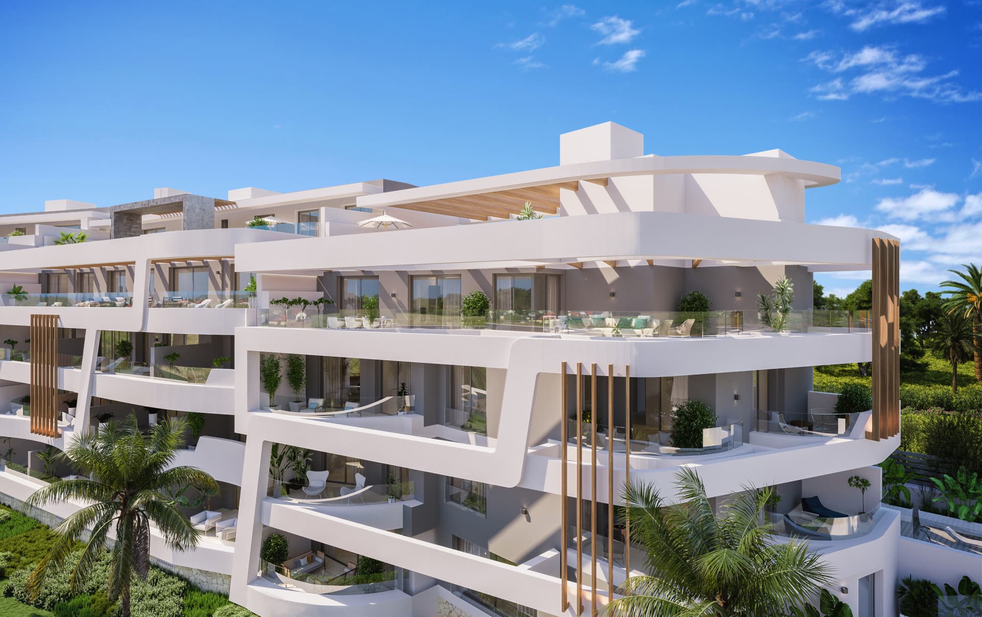Neubauwohnung in Guadalmina Alta mit Blick auf den Golfplatz — photo 1