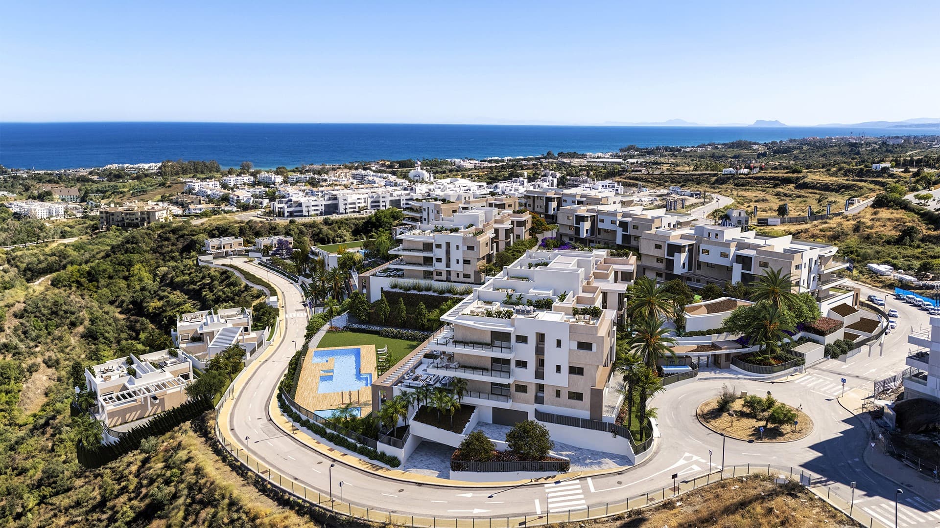 Luxus 3-Zimmer-Apartment mit Meerblick in Estepona, Costa del Sol — photo 1