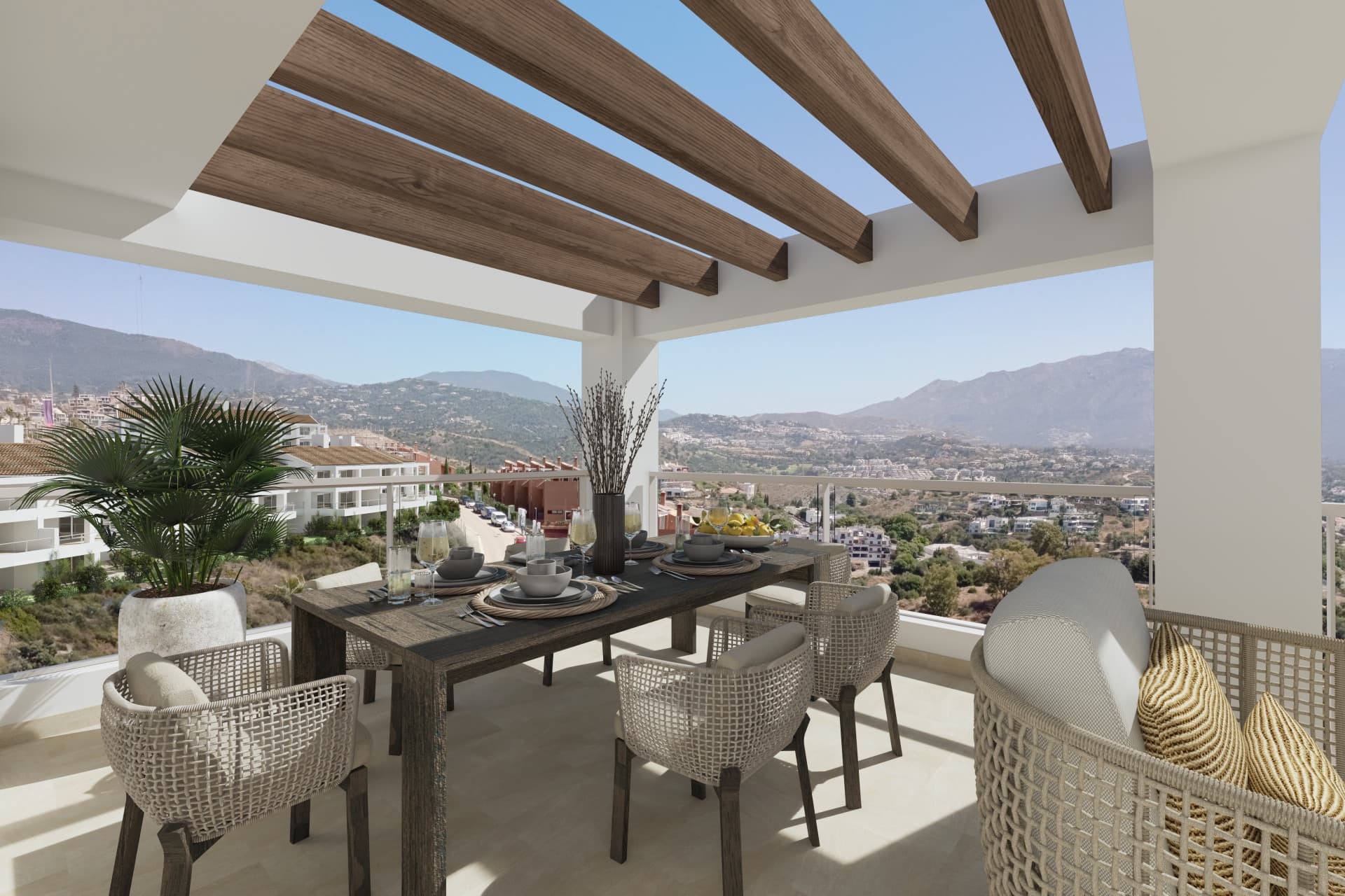 Apartamento de tres dormitorios con vistas panorámicas al mar en la ubicación de Benahavís — photo 1