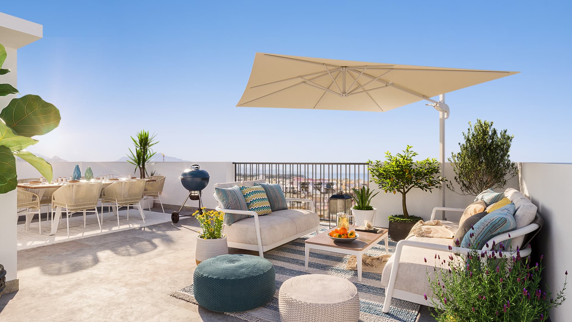 Luxe Penthouse met 2 Slaapkamers in Estepona Stad met panoramisch uitzicht — photo 1