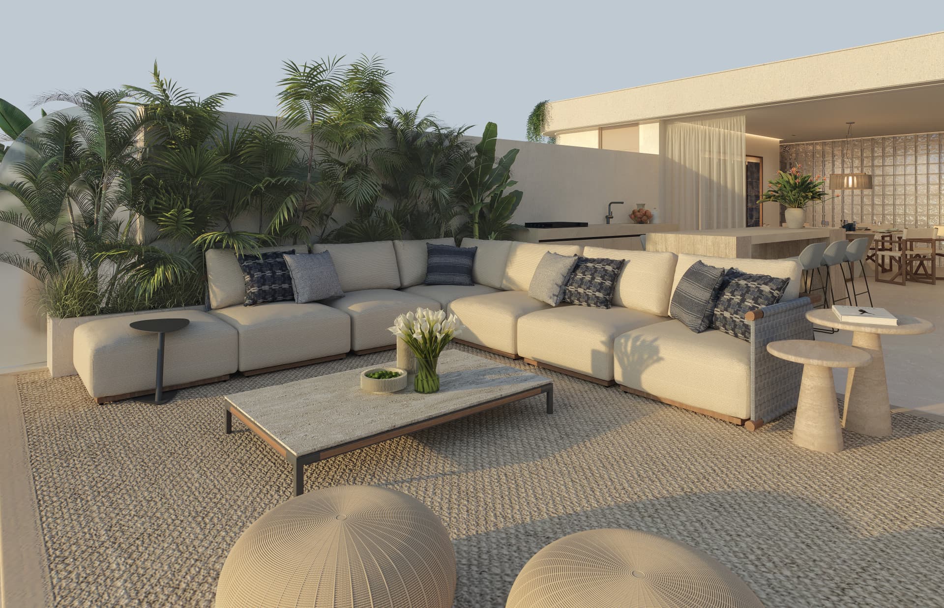 Moderne 4-Zimmer-Wohnung am Strand mit Panoramablick auf das Meer in Estepona — photo 1