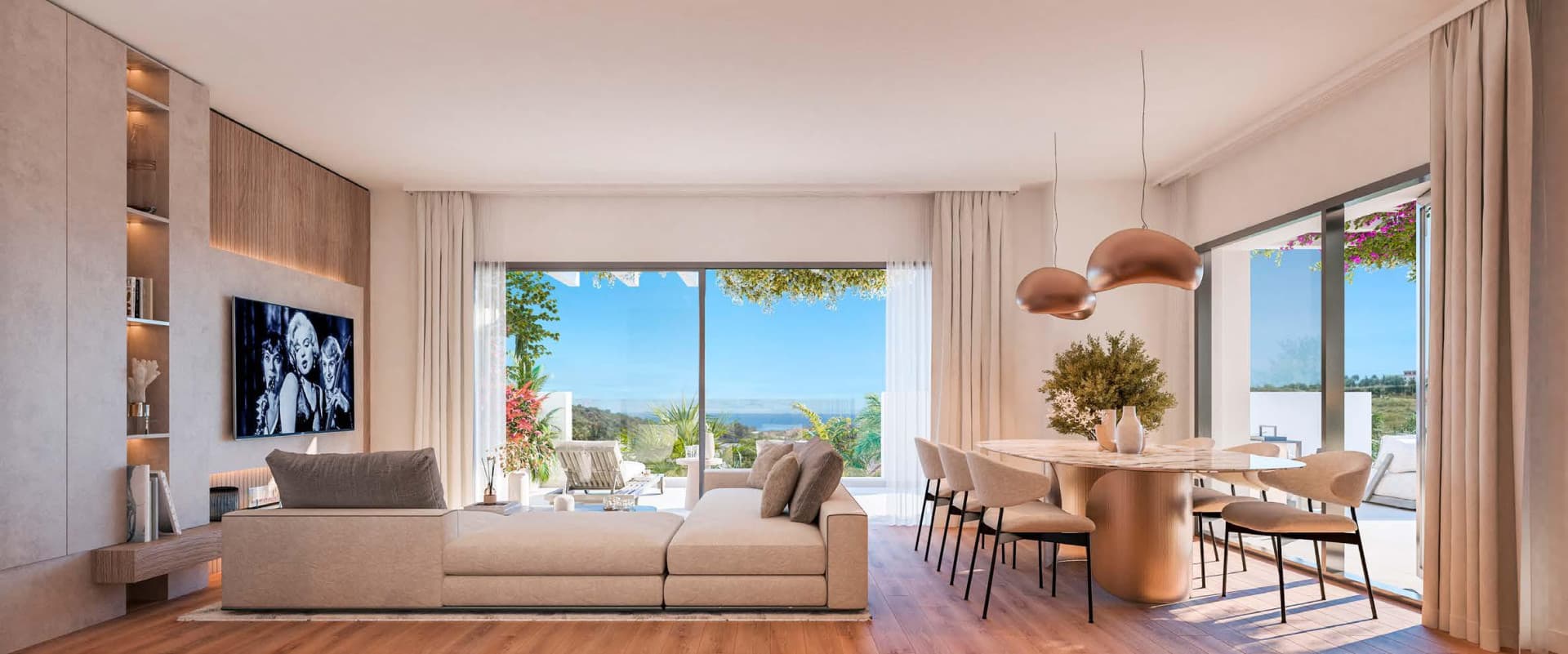 Luxuriöses modernes Apartment in Casares Golf mit Panoramablick — photo 1