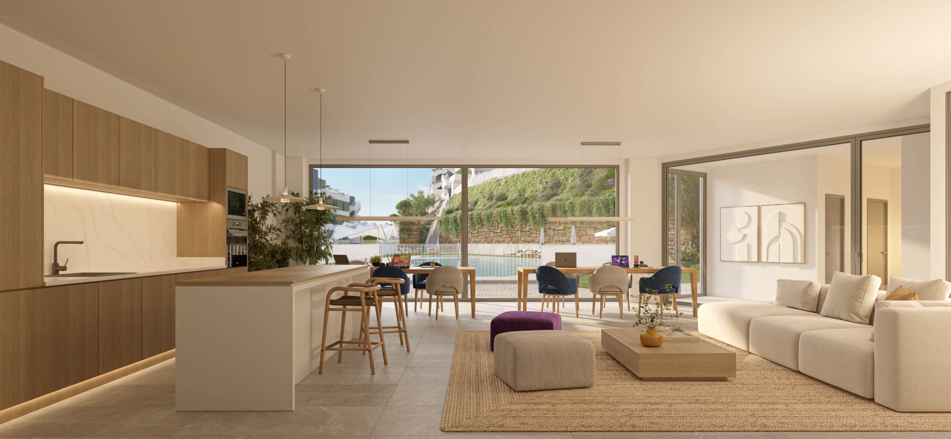 Hedendaagse 3-slaapkamer appartement in Mijas Costa — photo 1