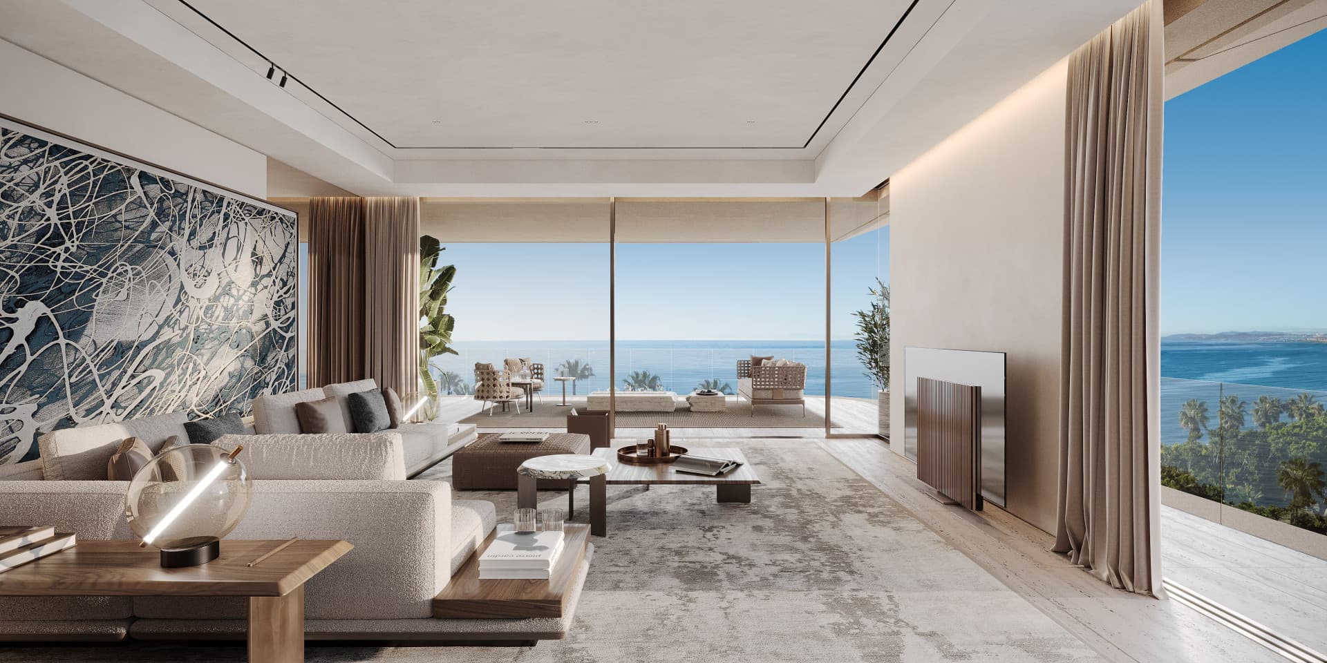 Exquisite Strandwohnung in Estepona Stadt mit Panoramablick und außergewöhnlichen Annehmlichkeiten — photo 1
