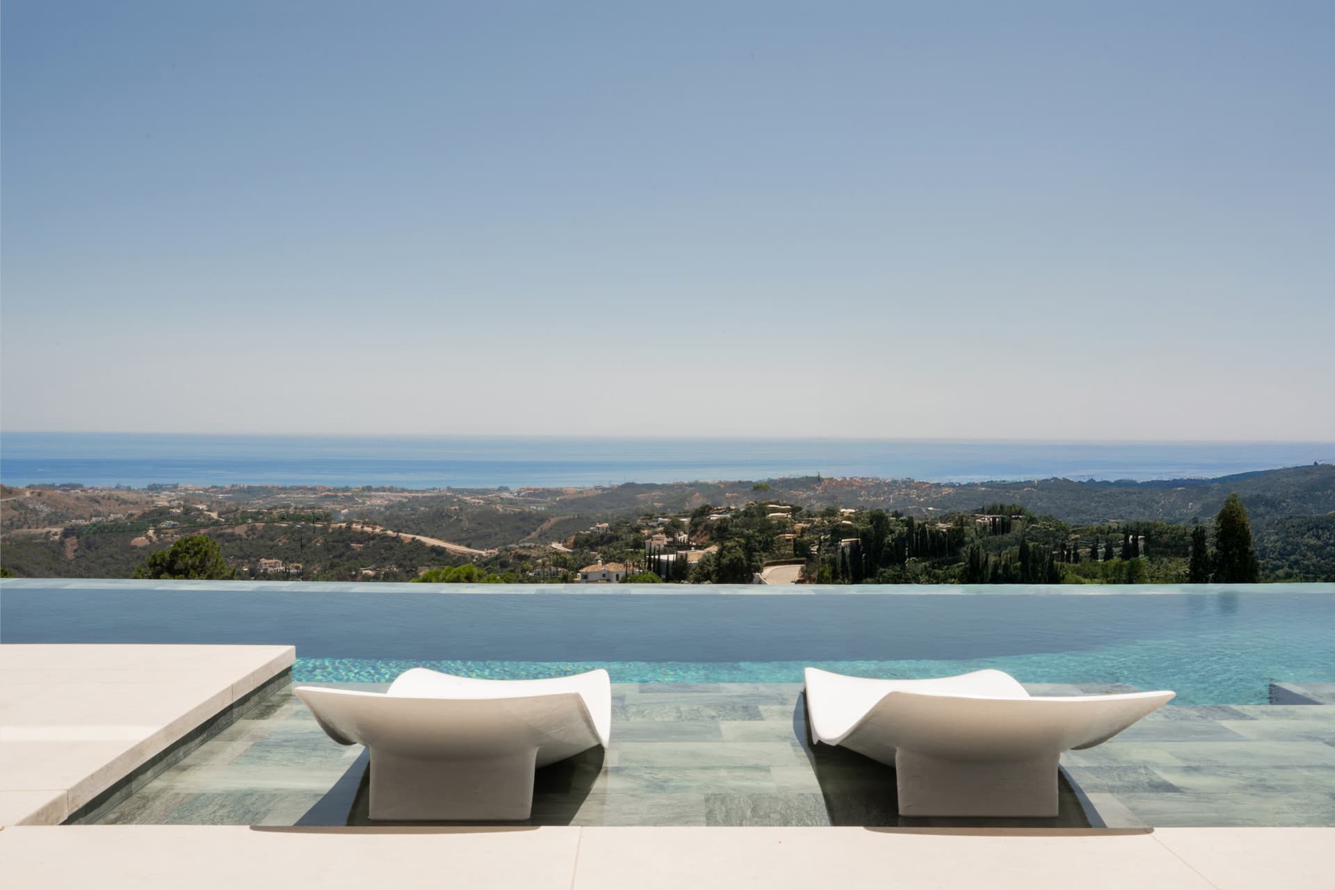 Architektur Meisterwerk Villa mit Panoramablick auf das Meer in Monte Bürgermeister, Benahavis — photo 1