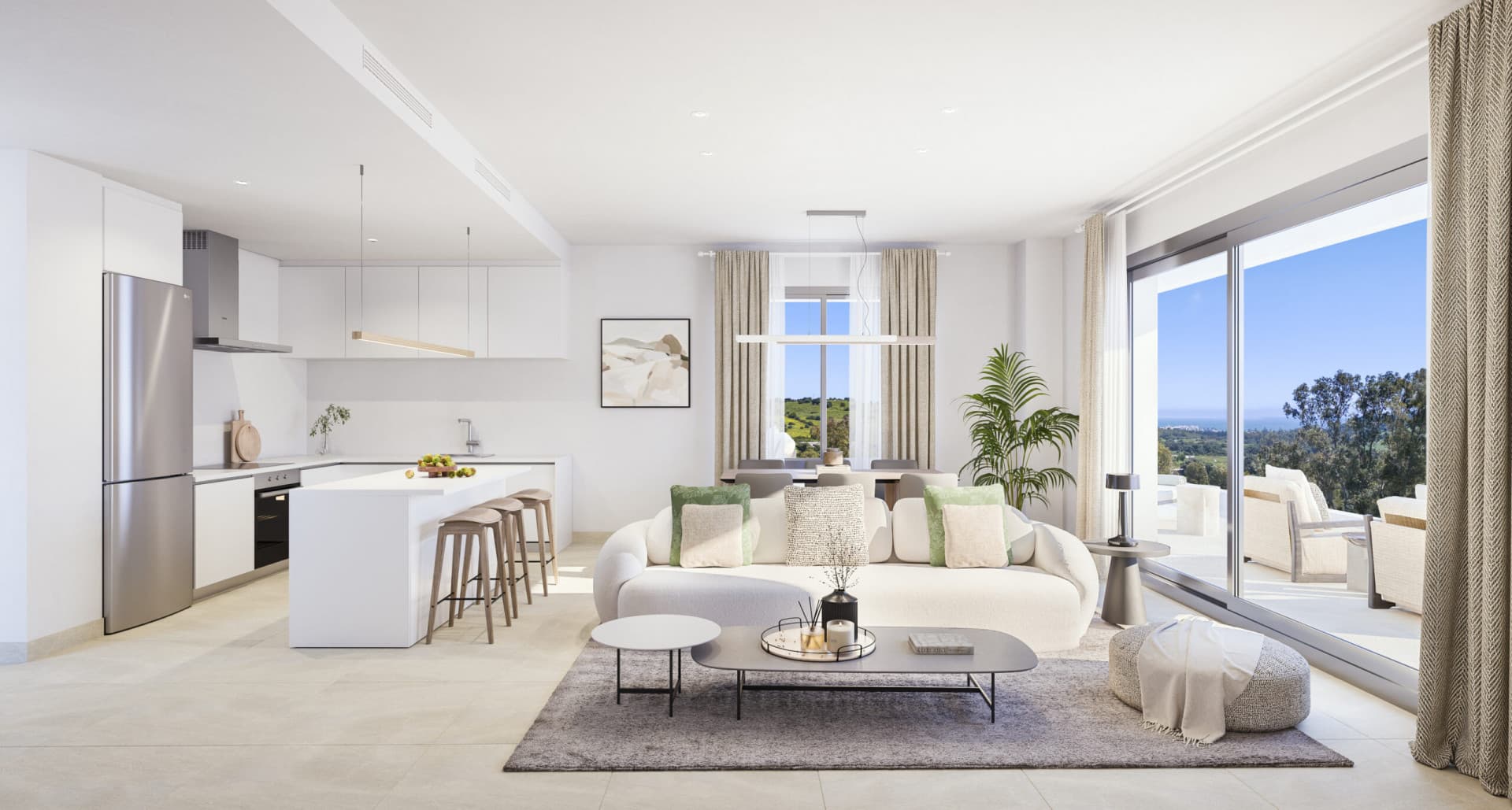 Luxuriöses Apartment in Estepona Golf mit Panoramablick — photo 1