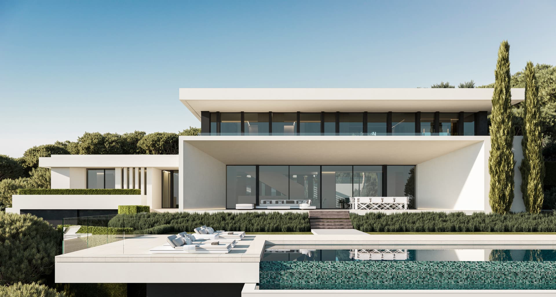 Hedendaagse Six-Bedroom Luxe villa met panoramisch uitzicht in La Reserva de Alcuzcuz, Benahavis — photo 1