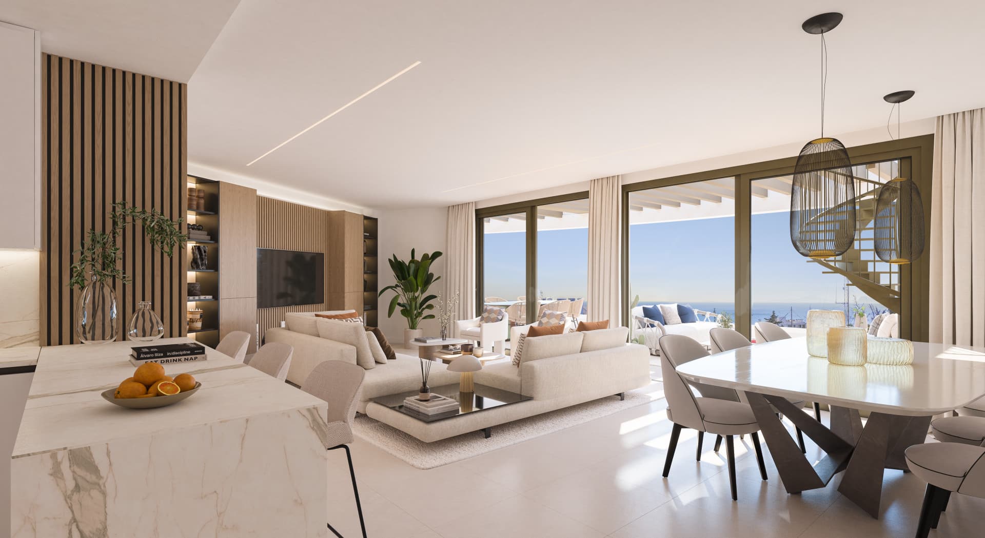 Modern Off Plan Apartment mit Panoramablick auf das Meer und die Berge in Las Mesas, Estepona — photo 1
