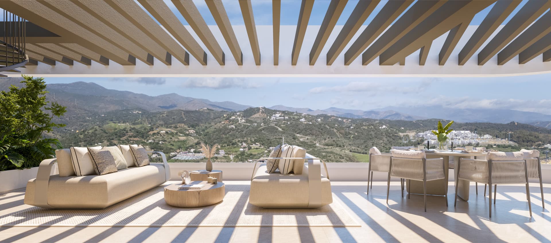 Luxuriöse Off Plan Wohnung mit Doppelter Terrasse in Estepona mit Panoramablick — photo 1