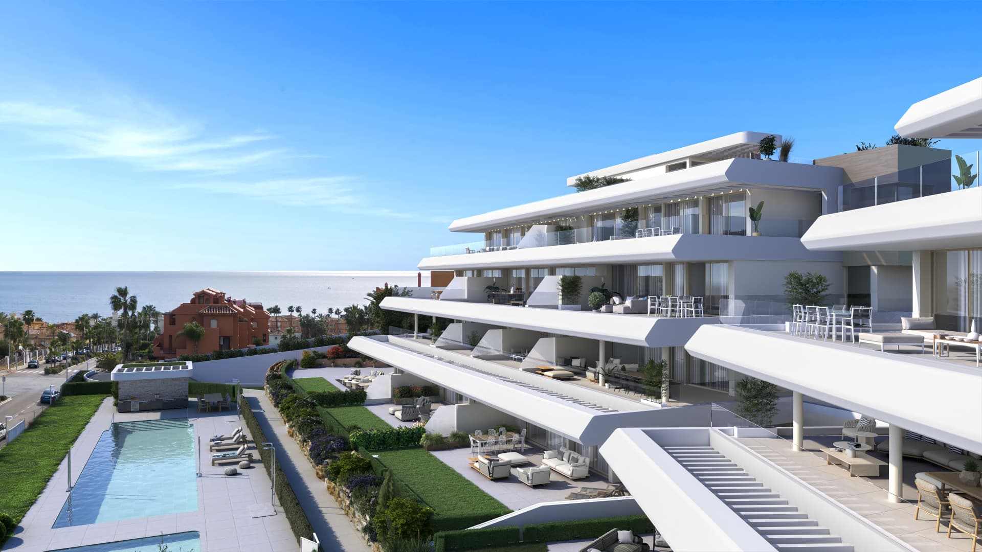 Luxuriöse Erdgeschosswohnung mit Panoramablick in Estepona — photo 1