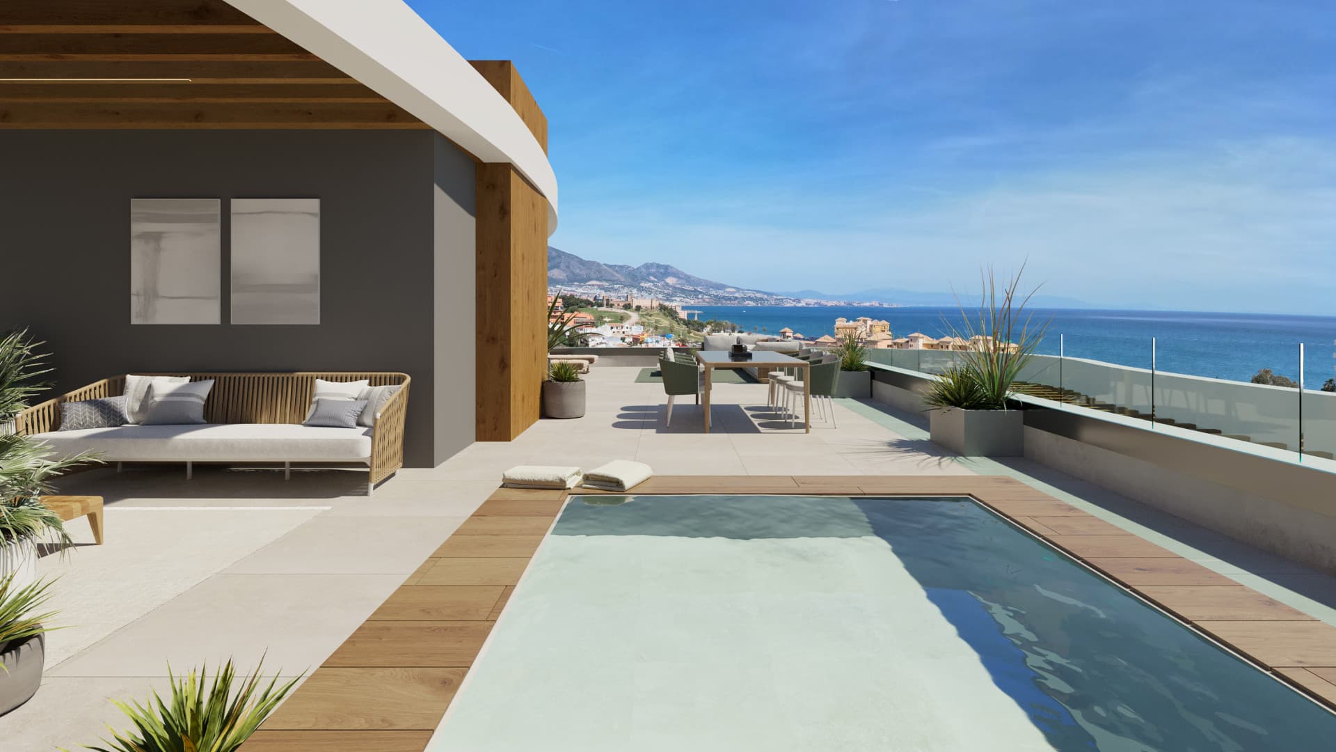 Penthouse met panoramisch uitzicht op zee in Mijas — photo 1