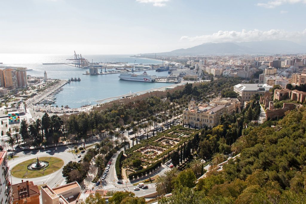 Views from the Gibralfaro viewpoint